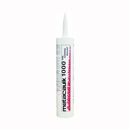 RECTORSEAL Metacaulk 1000 Series Firestop Sealant, Red, 40 to 120 deg F, 10.3 oz Cartridge 66640